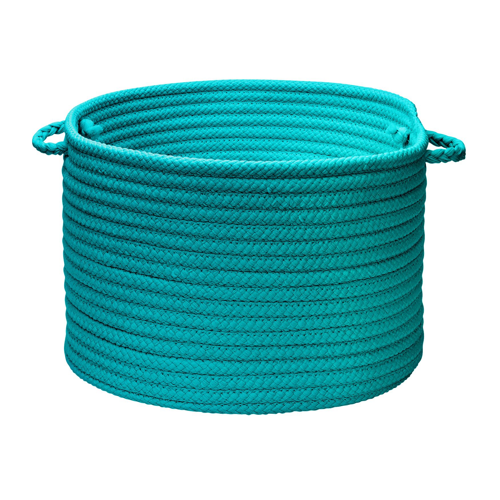 Simply Home Solid Basket , TURQUOISE, hi-res image number 0