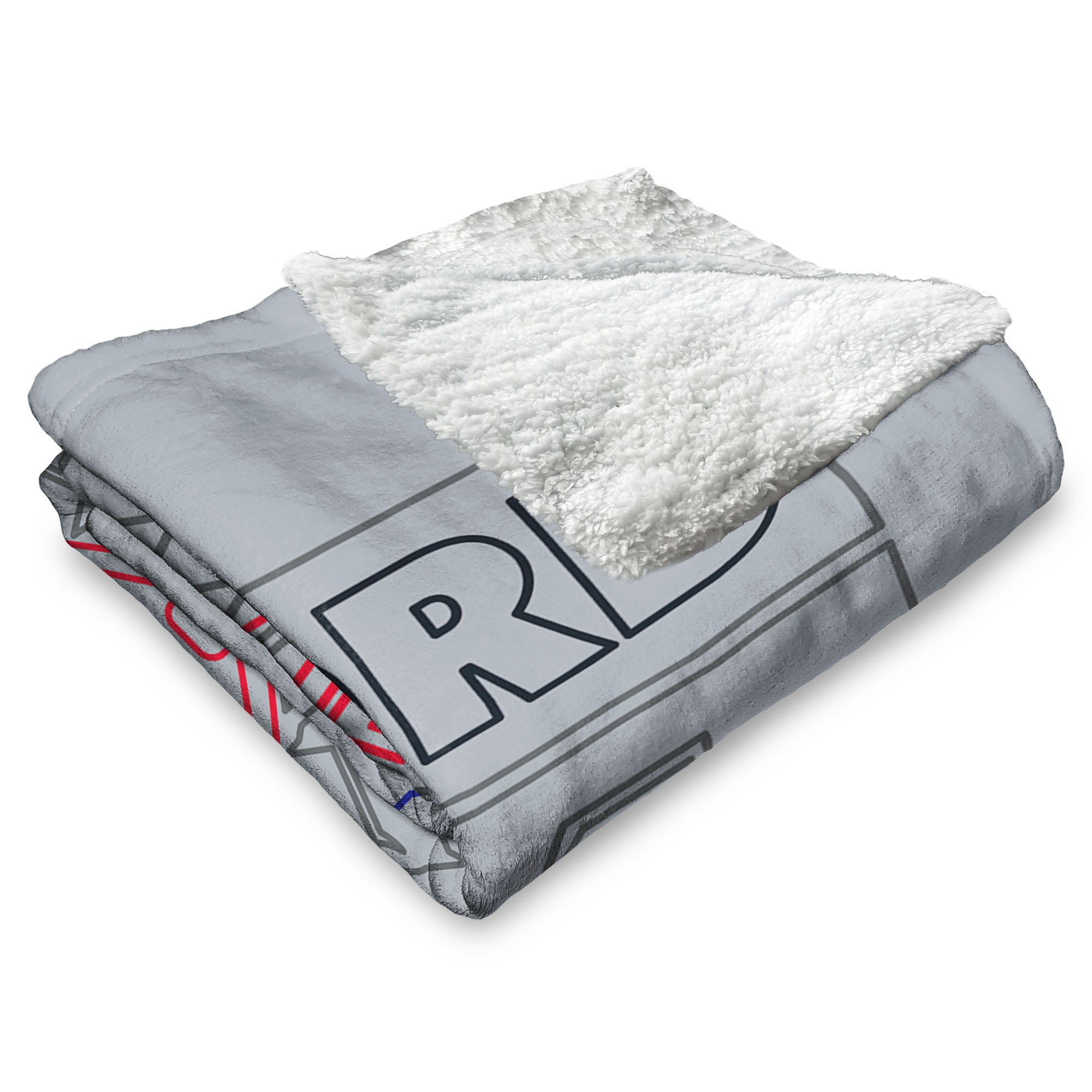 Hasbro Power Rangers Megazord Silk Touch Sherpa Throw Blanket 50X60 Inches, GRAY, alternate image number 3