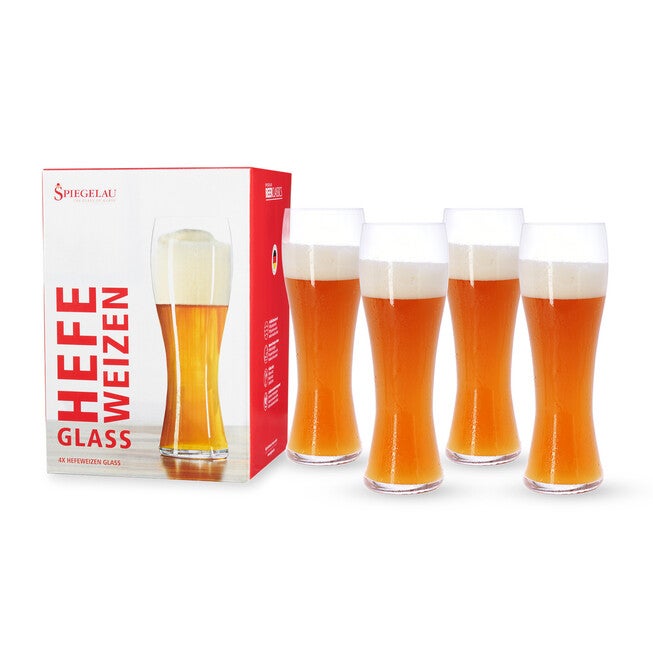 24.7 Oz Beer Classics Hefeweizen (Set Of 4), CLEAR, hi-res image number null
