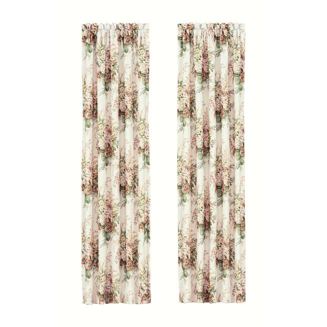 Estelle Coral 84 Inch Window Panel Pair, CORAL, alternate image number 2