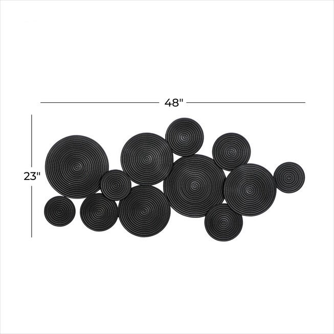 Cosmoliving By Cosmopolitan Black Metal Wall Decor, , alternate image number 6