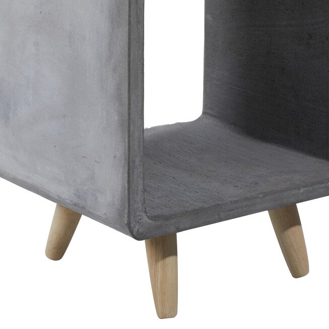 Grey Fiber Clay Industrial Outdoor Accent Table, , alternate image number 3