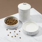 3 Piece Set Treat Jar And Pet Bowls Pet, , alternate image number null