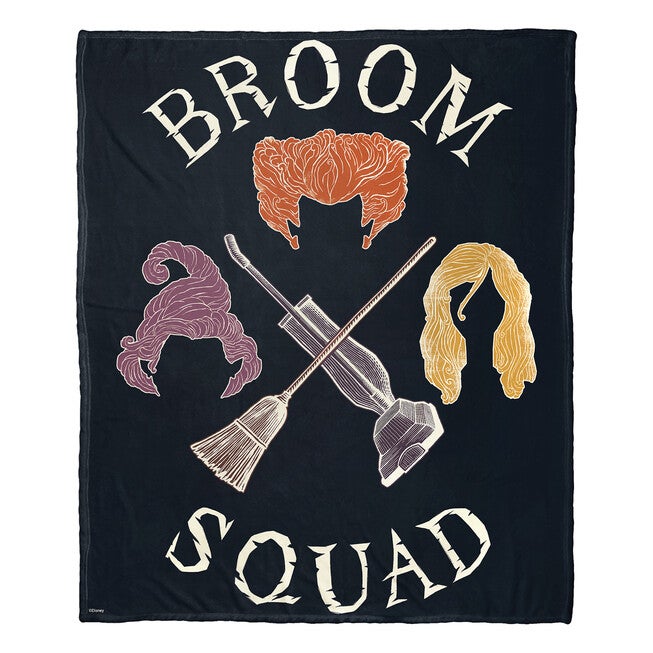 Hocus Pocus Broom Squad Silk Touch Throw Blanket, , on-hover image number null