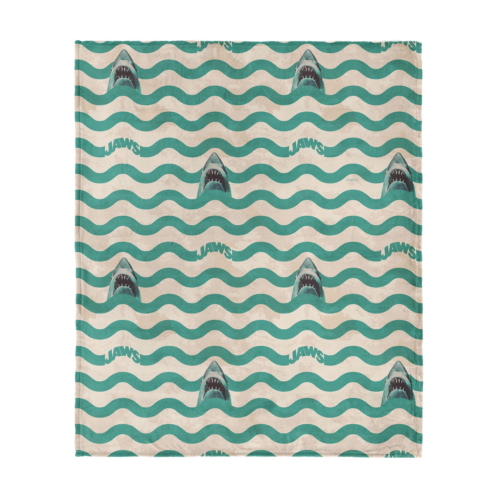 Jaws Psychedelic Sea Silk Touch Throw Blanket 60x80 inches, PSYCHEDELIC, hi-res image number 0