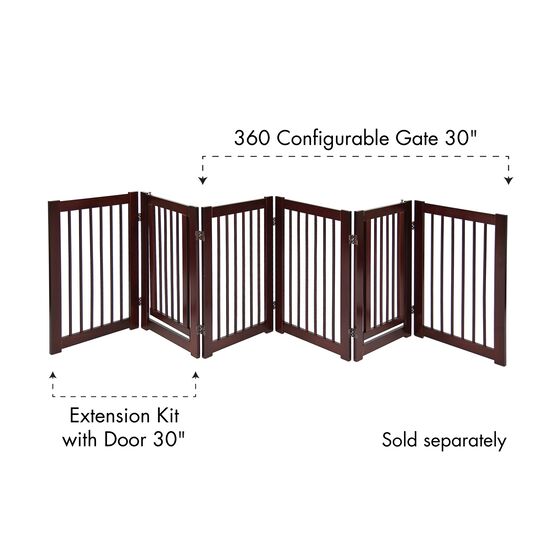 360 Configurable Pet Gate Extension Kit with Door, , alternate image number null