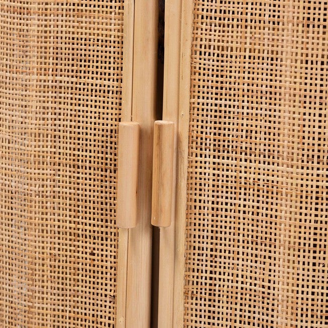 Yanka Bohemian Natural Rattan Storage Cabinet, NATURAL, alternate image number 6