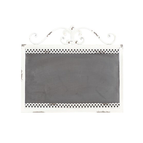 White Farmhouse Abstract Metal Wall Décor, WHITE, hi-res image number null