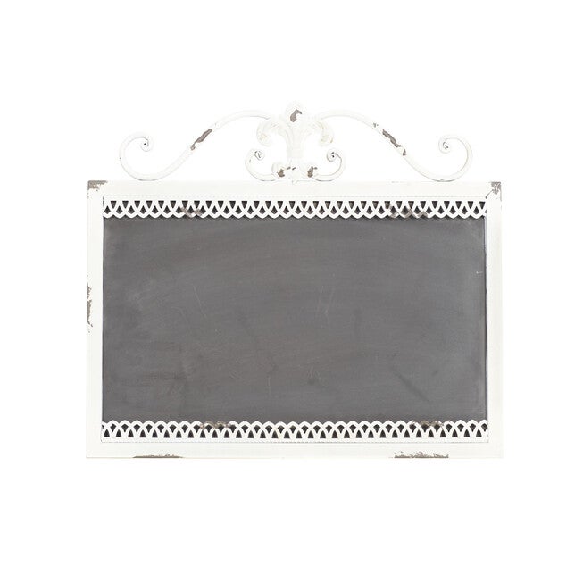 White Farmhouse Abstract Metal Wall Décor, WHITE, hi-res image number 0