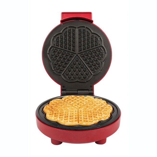 Kalorik Heart-Shaped Waffle Maker, Red, , alternate image number null