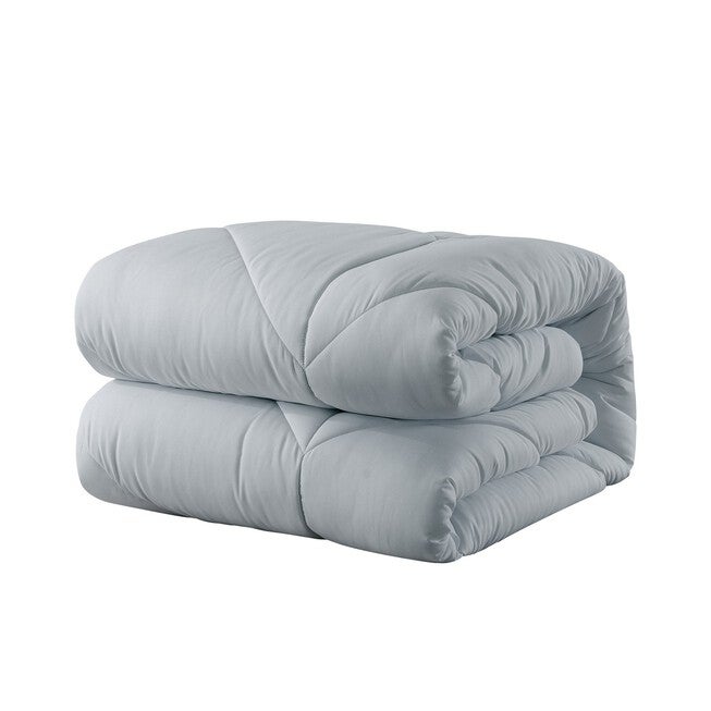 Chevron Stitch Down Alternative Comforter, Grey, , alternate image number 2