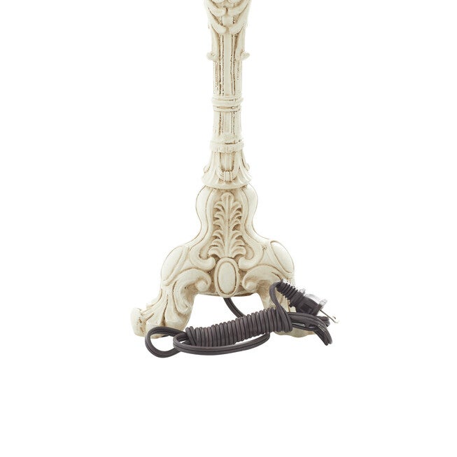 White Polystone Coastal Buffet Lamps, , alternate image number 3