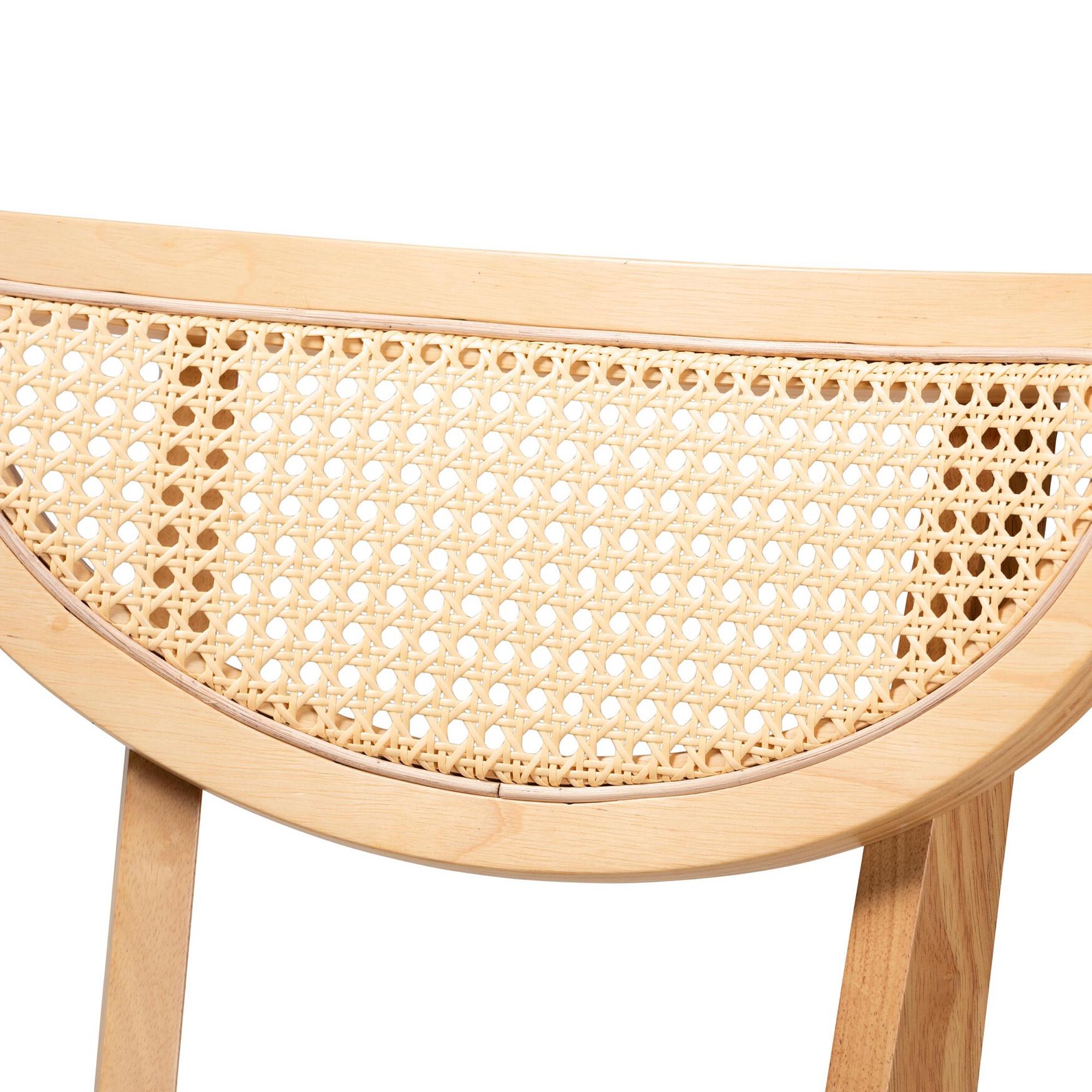 Dannell Mid-Century Modern Cream Fabric And Black Finished Wood Dining Chair, , alternate image number 10