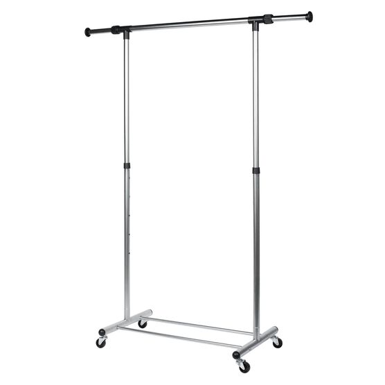 Frosty Chrome Adjustable, Expandable Garment Rack, , alternate image number null