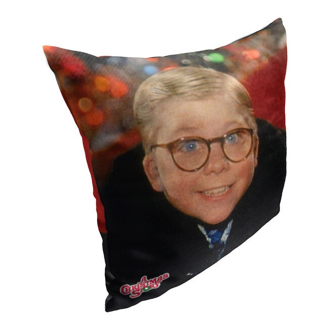 Wb A Christmas Story What I Want For Christmas Is Printed Throw Pillow, , on-hover image number 1