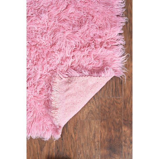 Flokati Pastel Pink Rug, , alternate image number null