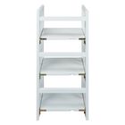 3-Shelf Folding Bookcase 14" Wide-White, , alternate image number null