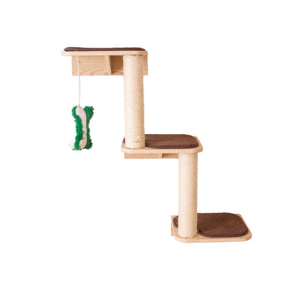 Real Wood Wall Series: Cat Dog Pet Steps, NATURAL, hi-res image number null