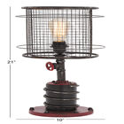 Set Of 2 Red Metal Industrial Accent Lamp, , alternate image number null