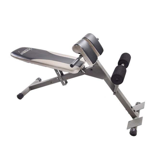Ab/Hyperextension Bench Pro Home Fitness Equipment, BLACK SILVER, hi-res image number null