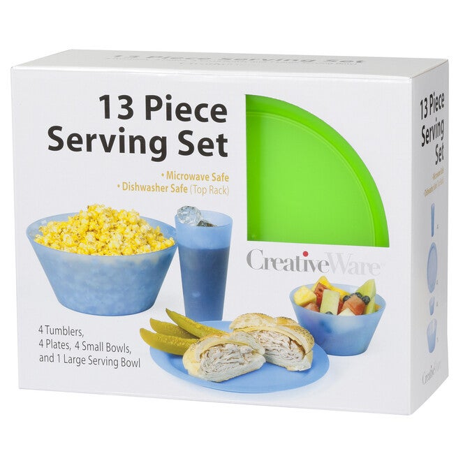 Creative Ware 13 Piece Serving Set, CITRUS GREEN, hi-res image number 0