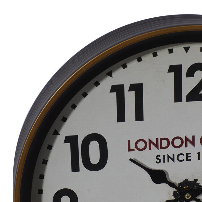 White Traditional Metal Wall Clock, , alternate image number null