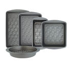 5 Piece Non Stick Metal Bakeware Set, ASH GREY, hi-res image number null