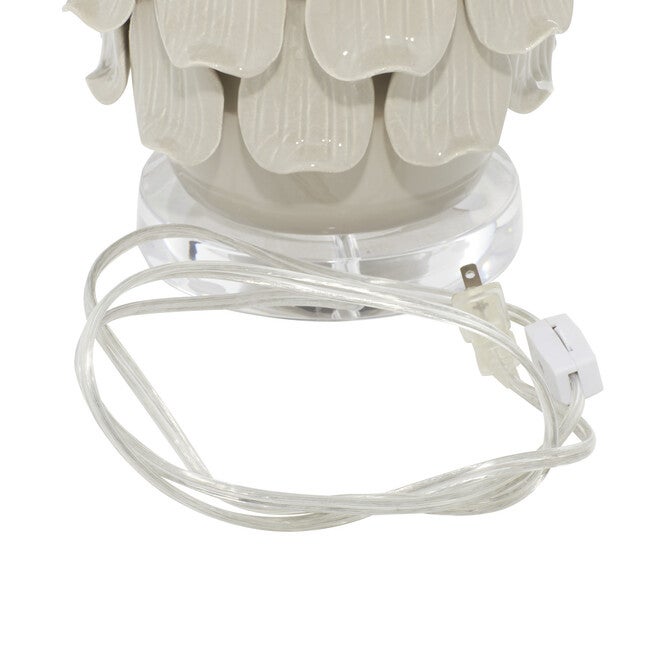 Grey Ceramic Rustic Table Lamp, , alternate image number null