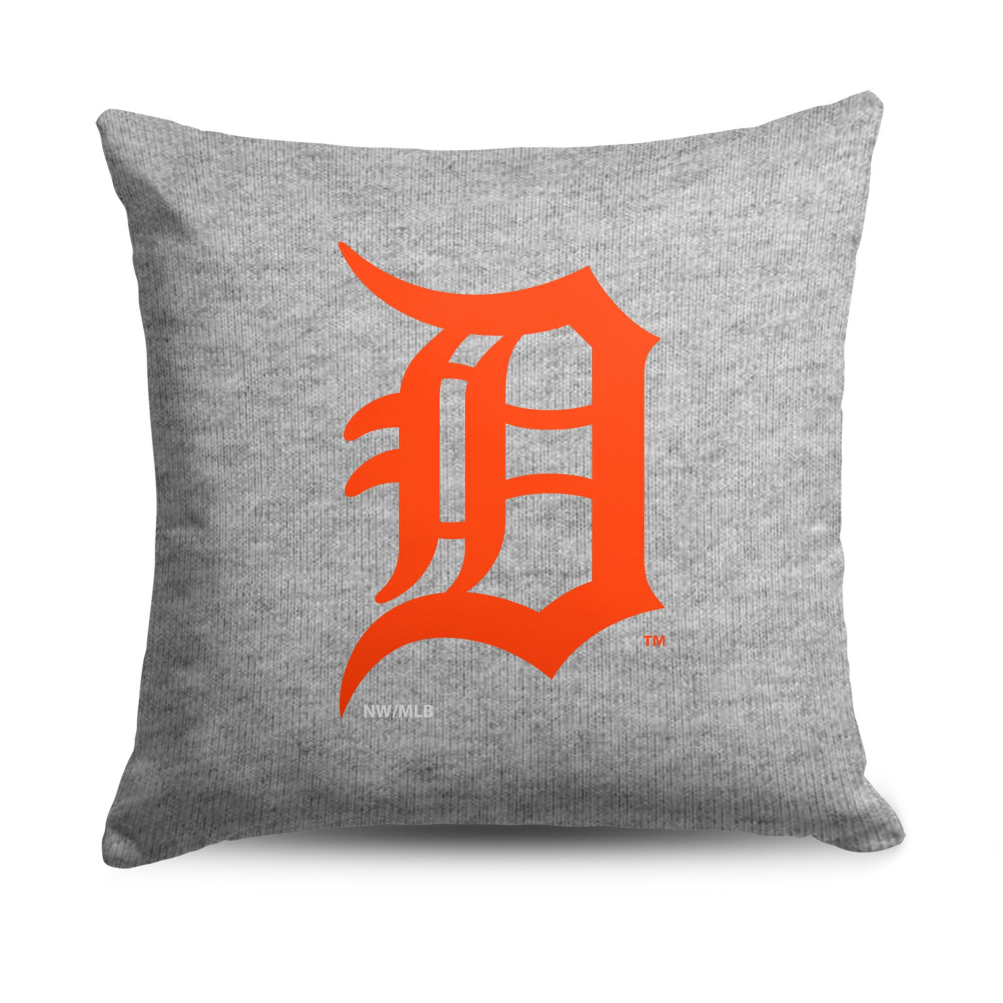 Detroit Tigers MLB Primary Sweatshirt PIllow 16 Inches, GRAY, hi-res image number 0