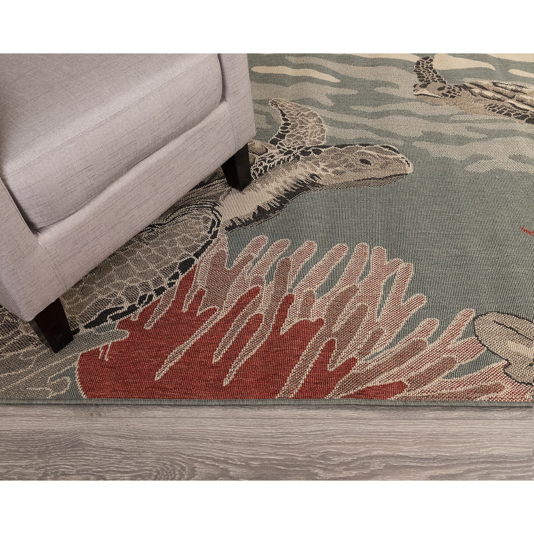 Liora Manne Riviera Seaturtles Indoor/Outdoor Rug, , on-hover image number 1