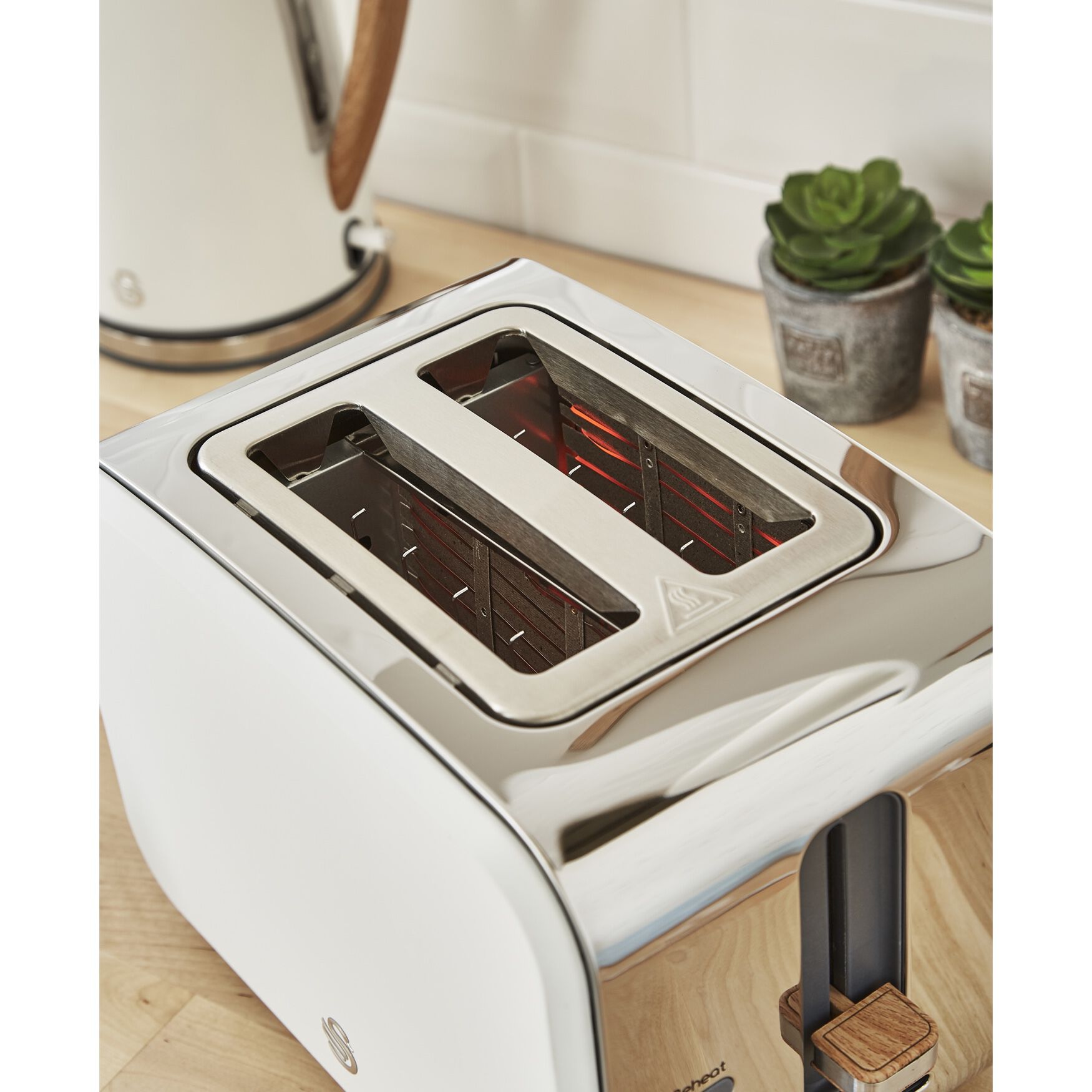 Nordic 2 Slice Toaster - White, , alternate image number 8