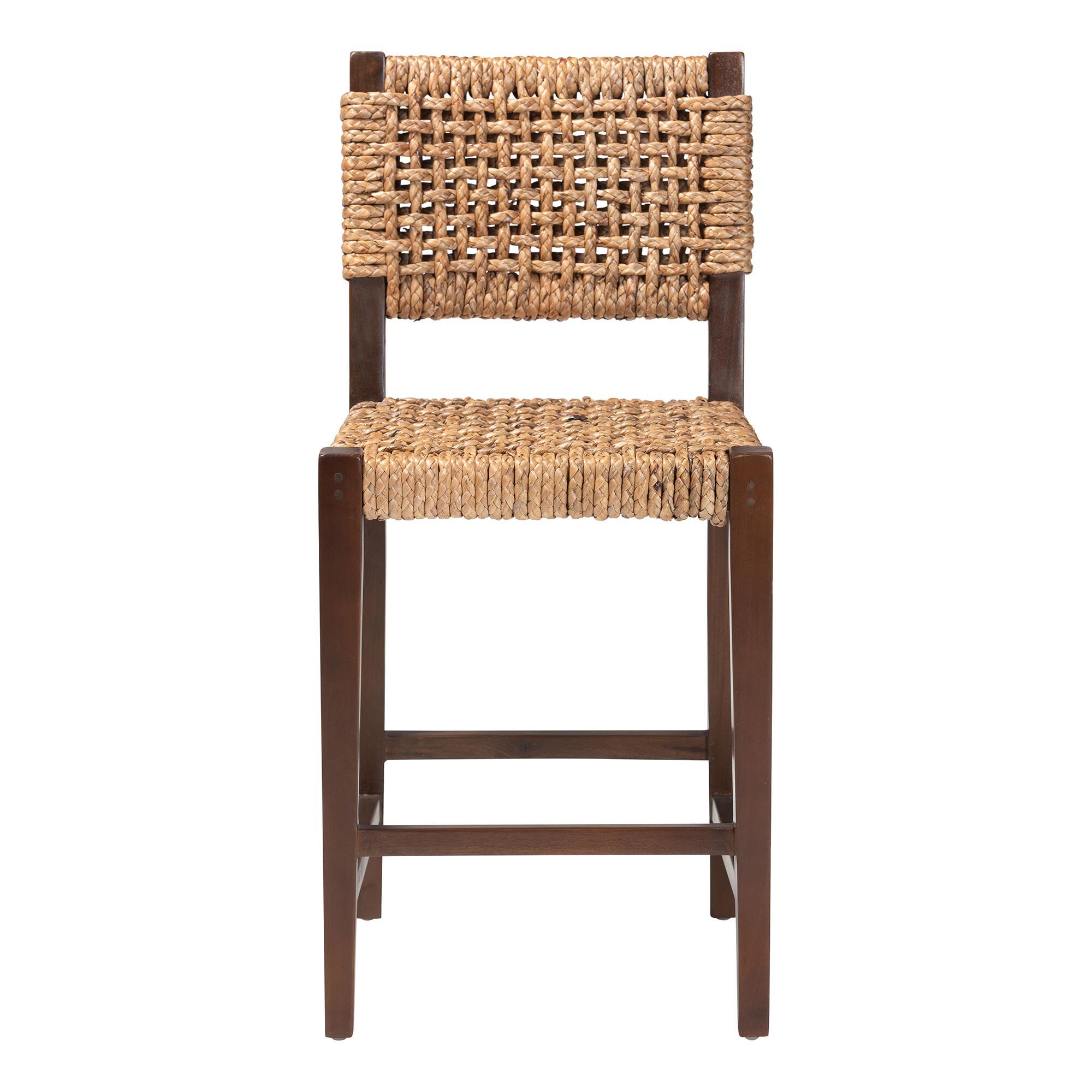 Alise Seagrass Counter Stool, EARTHY BROWN, alternate image number 2