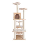 Real Wood 72" Condo Sratching Post Cat Tree, , alternate image number null