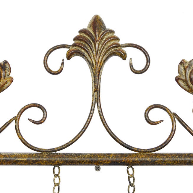 Brown Metal Traditional Floral Wall Decor, , alternate image number 5