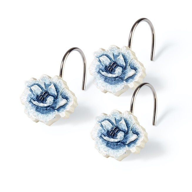 Dublin Rose Shower Hooks, BLUE, hi-res image number 0