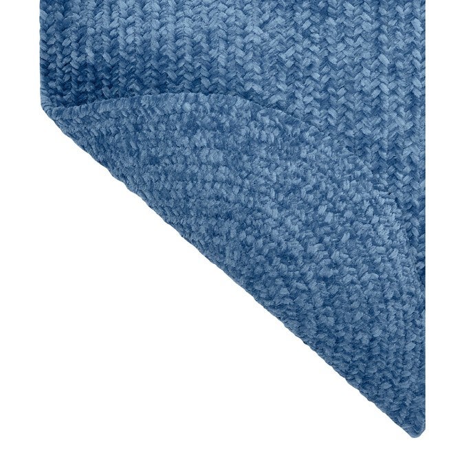 Better Trends Chenille Solid Braid Collection Reversible Indoor Area Utility Rug in Vibrant Colors, Oval, , alternate image number 3