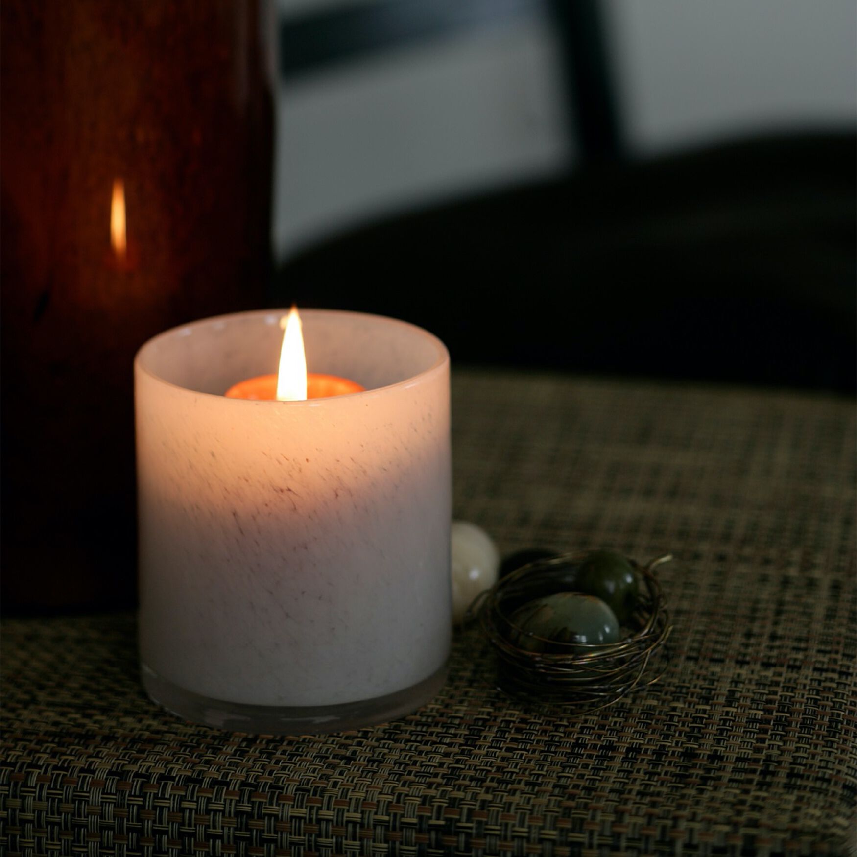 Cinnamon Spice Scented Votive Candle, Set 3, , on-hover image number 1