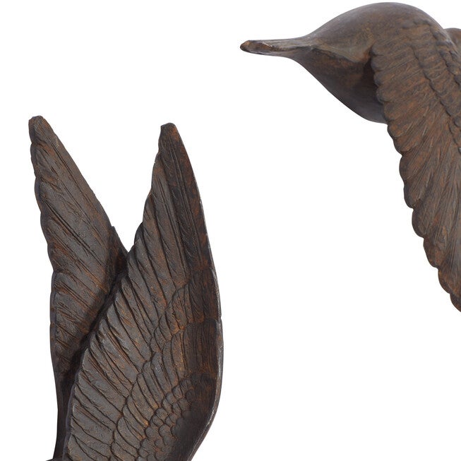 Set Of 3 Brown Resin Farmhouse Birds Wall Décor, , alternate image number 6