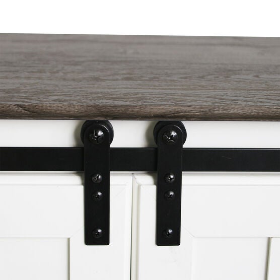 Finley 56-inch TV Stand with 2 Barn Doors, , alternate image number null