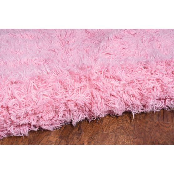 Flokati Pastel Pink Rug, , alternate image number null