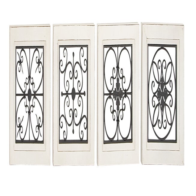 Set Of 4 Black Wood Farmhouse Wall Décor, , alternate image number 2