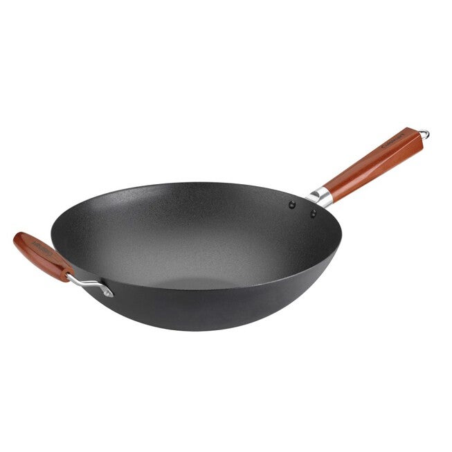 14 inches Pre-Seasoned Wok w/ Helper Handle, , on-hover image number 1