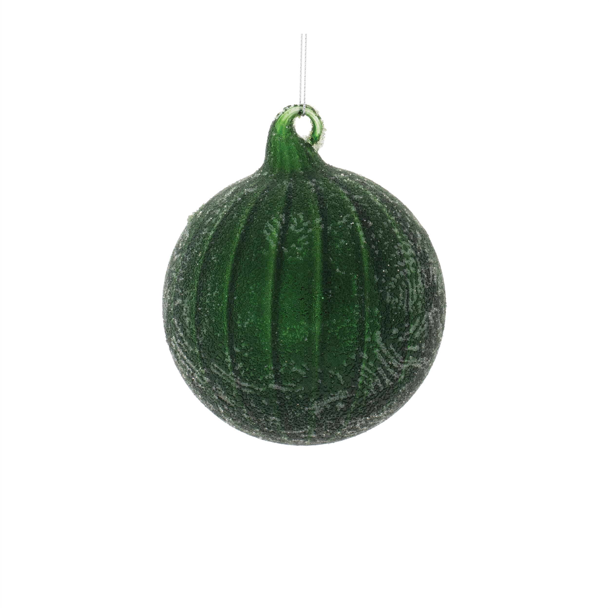 Beaded Glass Ornament (Set of 6), GREEN GRAY, alternate image number 4