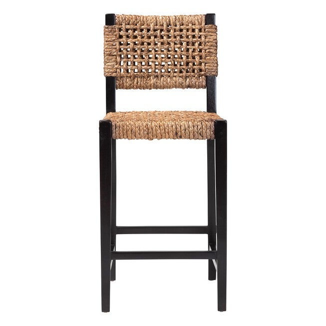 Alise Seagrass Bar Stool, DARK BROWN, alternate image number null