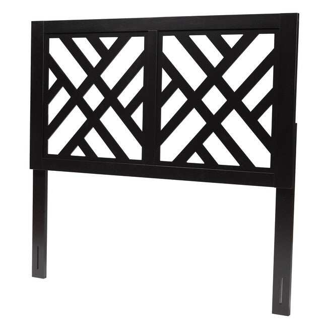 Aliya Modern Dark Brown Finished Wood Queen Size Headboard, ESPRESSO BROWN, alternate image number null