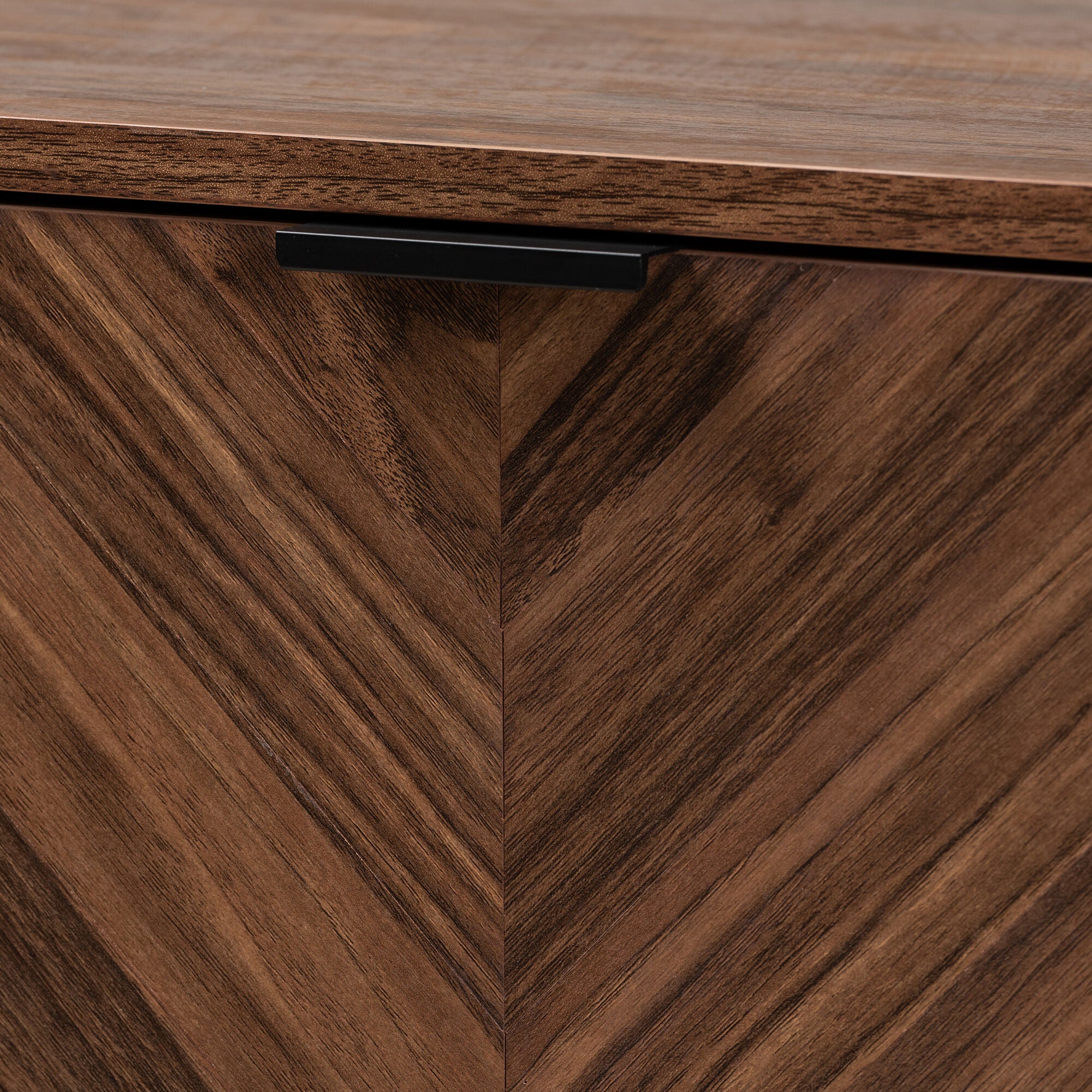 Sadia Modern Walnut Brown Finished Wood Storage Cabinet, BROWN, alternate image number 6