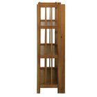 3-Shelf Folding Stackable Bookcase 27.5" Wide - Chestnut, , alternate image number null