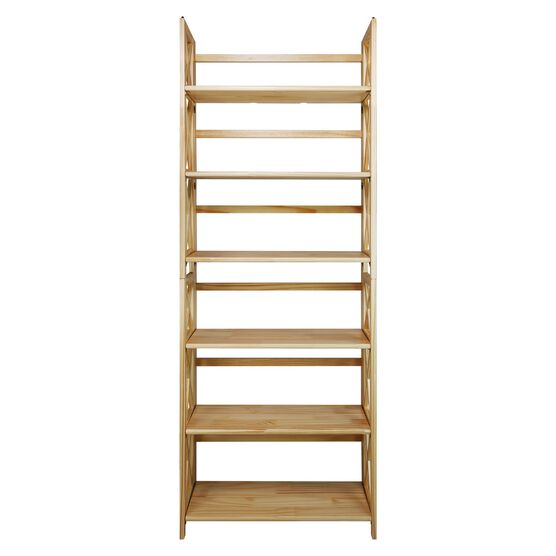 Montego 3-Shelf Folding Bookcase -Natural, , alternate image number null
