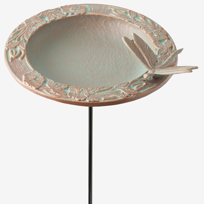 Dragonfly Garden Bird Feeder , COPPER VERDIGRIS, hi-res image number null
