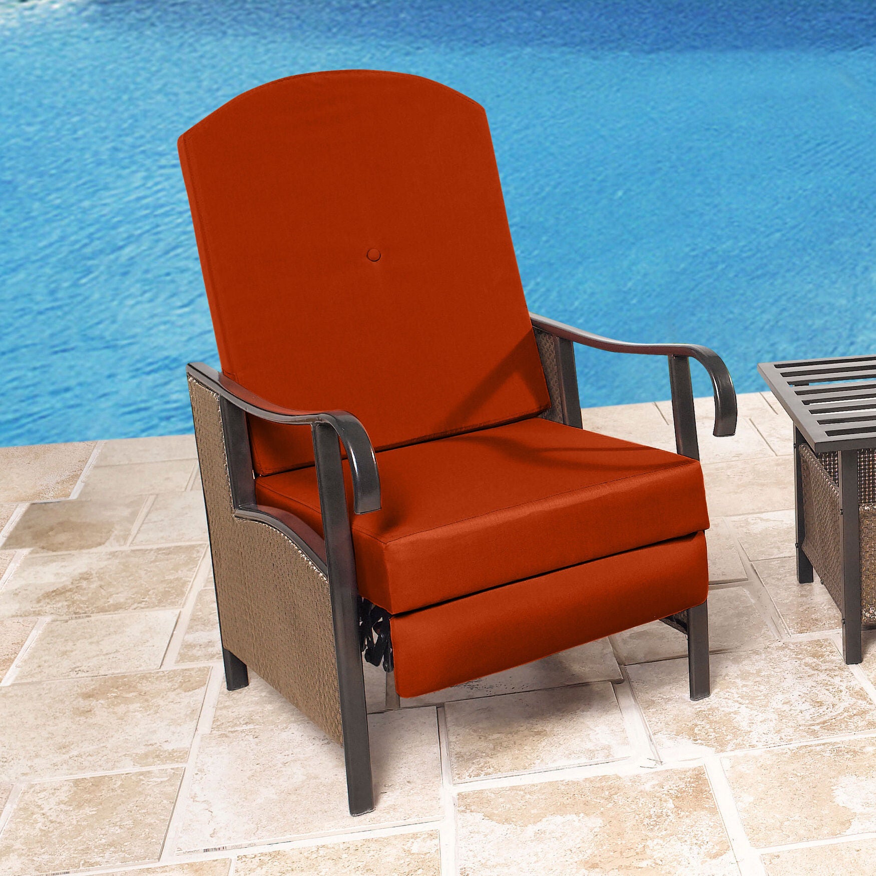 oversized outdoor reclining chair